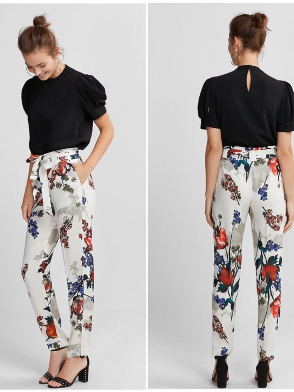 NWT Express Floral Dreams Sash Pant Size 2